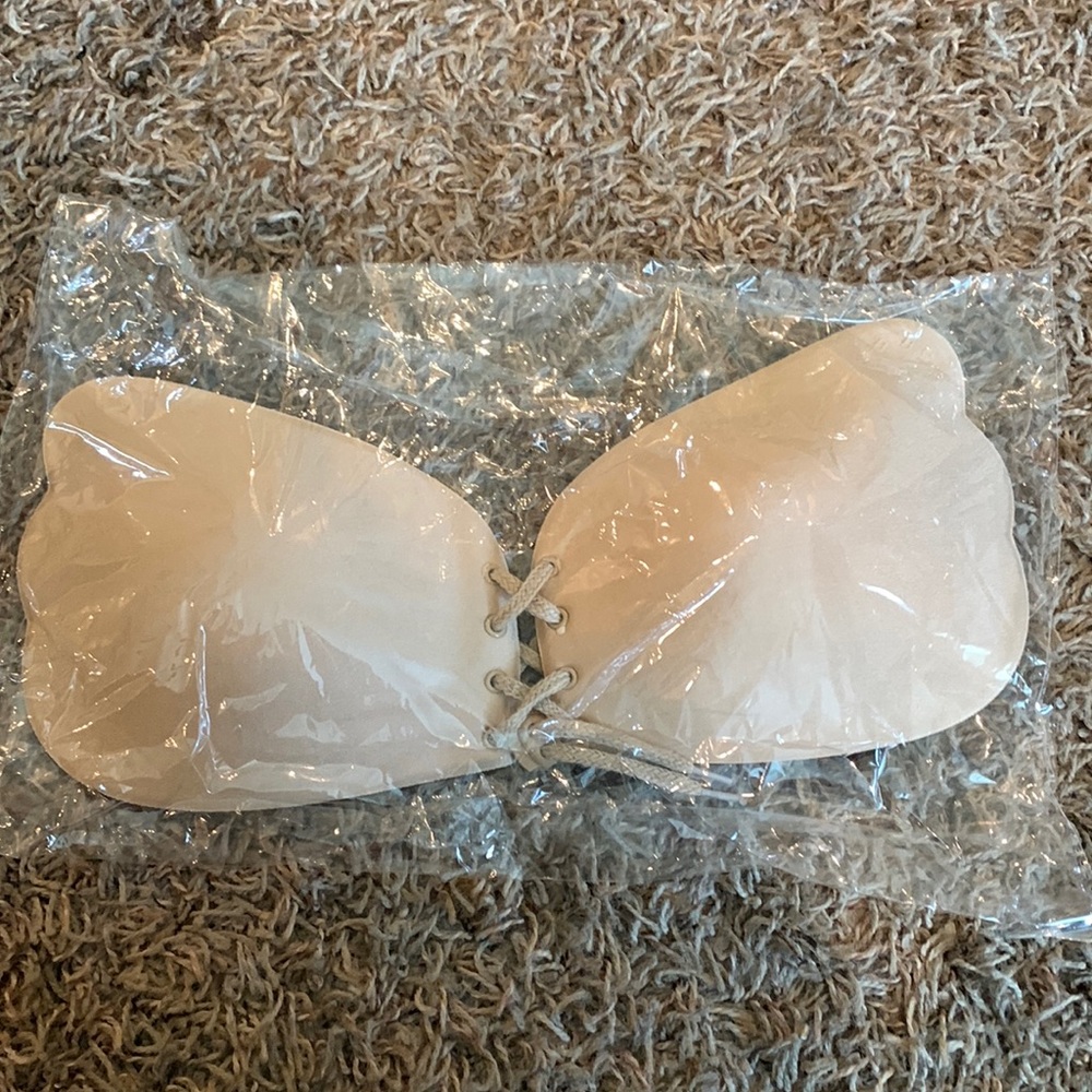 New never worn Adhesive Bra Lace up Size D